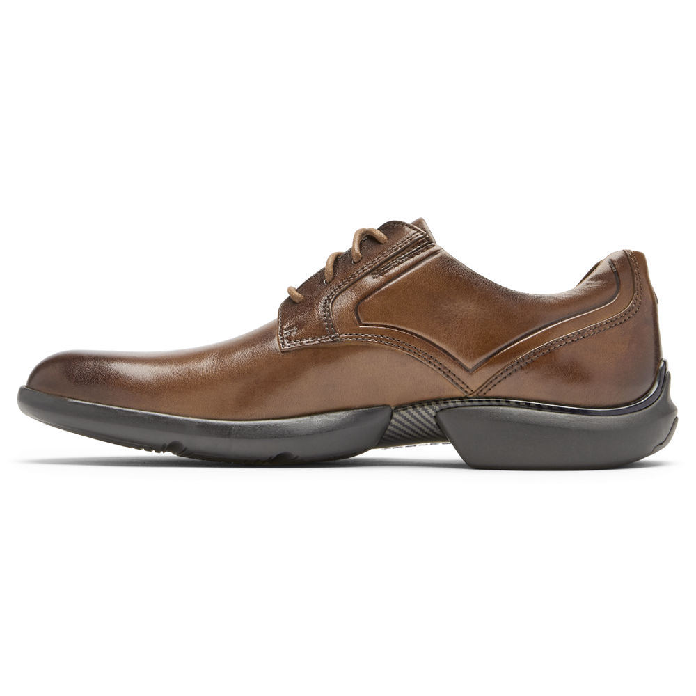 Rockport Mens Oxfords Brown - Total Motion Advance Plain Toe - UK 984-QYMVTE